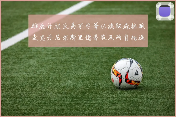 雄鹿计划交易字母哥以换取森林狼麦克丹尼尔斯里德香农及两首轮选秀权